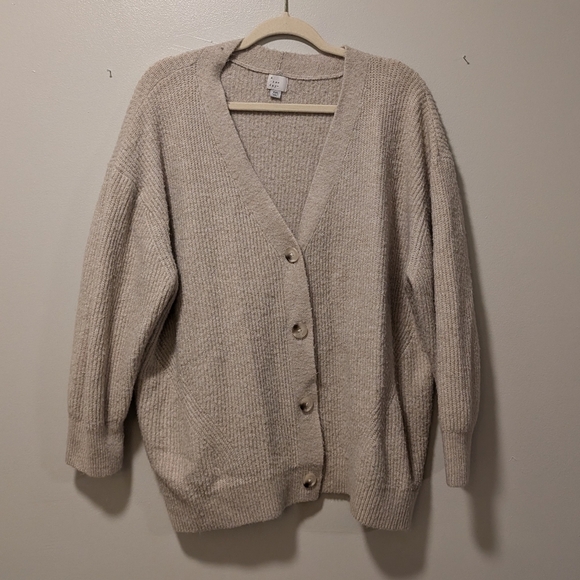 a new day Cream Button-Up Cardigan - Picture 1 of 5